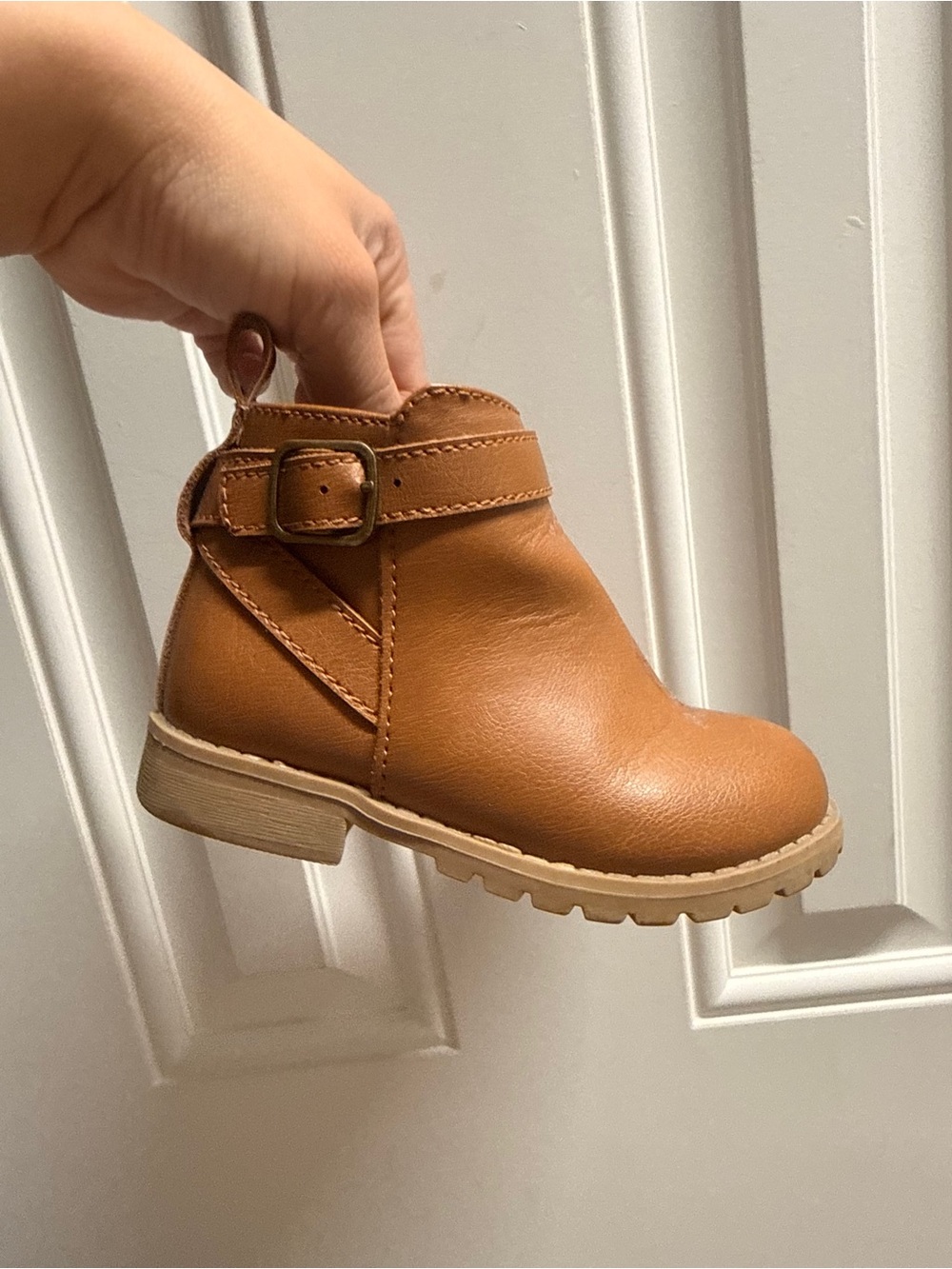 Old Navy Kids Tan Buckle Ankle Boot